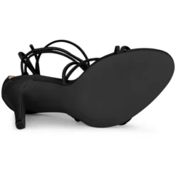 Allegra K Women's Lace Up Strappy Stiletto Heels Sandals -Georgia Shoes Shop GUEST 0022378f 8dcb 4db8 9418 253bca428911