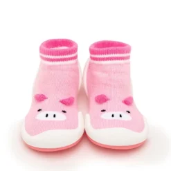 Komuello Baby Girl First Walk Sock Shoes Piglet Pink -Georgia Shoes Shop GUEST 00db5beb 9ca7 4e8f ab10 718d49683f88