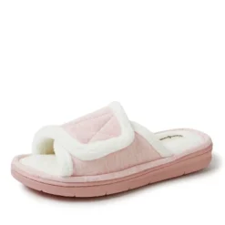 Dearfoams Women's Orla Adjustable Sweatshirt Slide Slippers -Georgia Shoes Shop GUEST 011ad305 e335 43c7 8ea5 2e3560b7c6c6
