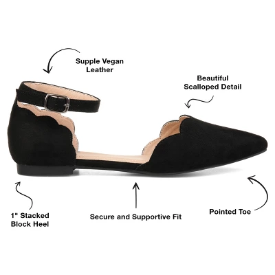 Journee Collection Womens Lana Buckle Pointed Toe Ballet Flats 9 Journee Collection Womens Lana Buckle Pointed Toe Ballet Flats - Image 7