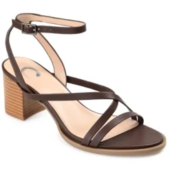 Journee Collection Womens Anikah Buckle Ankle Strap Stacked Heel Sandals -Georgia Shoes Shop GUEST 01647523 aaa5 412a 9d8e 68e3e4f22e55
