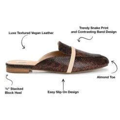 Journee Collection Womens Reneye Slip On Almond Toe Mules Flats -Georgia Shoes Shop GUEST 01a9cc06 fe9b 4a11 83b0 8af93a8ee5a4