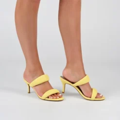 Journee Collection Womens Mellody Light Puff Strap Slip On Open Toe Pumps -Georgia Shoes Shop GUEST 01f55ddc f995 4f32 a77e 7b21b17b0c7b