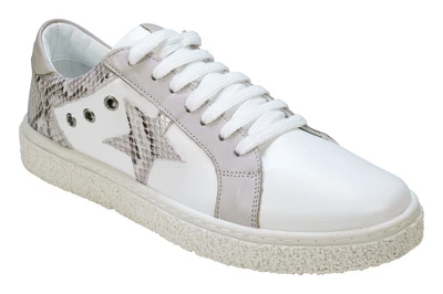 Cools 21 Charlee Snake Skin Two-Tone Star Motif Lace Up Sneakers 8 Cools 21 Charlee Snake Skin Two-Tone Star Motif Lace Up Sneakers - Image 6