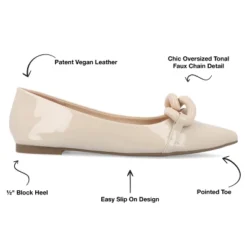 Journee Collection Womens Clareene Slip On Pointed Toe Ballet Flats -Georgia Shoes Shop GUEST 02b6c79e 2e55 41d5 b1ec 13450e7126fe