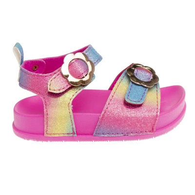 Laura Ashley Girls Buckle Hook And Loop Footbed Sandals (Toddler Sizes) 4 Laura Ashley Girls Buckle Hook And Loop Footbed Sandals (Toddler Sizes) - Image 2