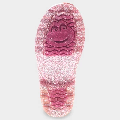 Western Chief Toddler Girls' Abby Shimmer Glitter Rain Boots - Pink 5 Western Chief Toddler Girls' Abby Shimmer Glitter Rain Boots - Pink - Image 3