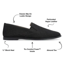 Journee Collection Womens Lucie Tru Comfort Foam Slip On Almond Toe Loafer Flats -Georgia Shoes Shop GUEST 076c8387 68bc 47ec b417 03b8b1da27c0