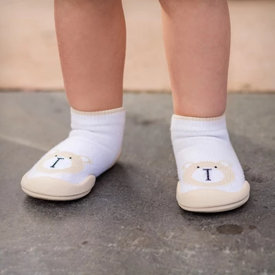 Komuello Toddler Boy/ Girl First Walk Sock Shoes Mini Bear 6 Komuello Toddler Boy/ Girl First Walk Sock Shoes Mini Bear - Image 4