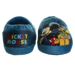 Disney Mickey Mouse Slippers - Kids Cozy Plush Fuzzy Lightweight Warm Comfort Soft House Shoes - Navy Blue Red (size 5-12 Toddler - Little Kid) -Georgia Shoes Shop GUEST 07b9098a f29d 4c3a 94b4 336a00955532 1