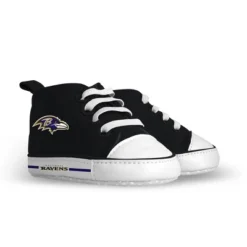 Baby Fanatic Pre-Walkers High-Top Unisex Baby Shoes - NFL Baltimore Ravens