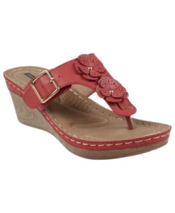 GC Shoes Narbone Flower Comfort Slide Wedge Sandals -Georgia Shoes Shop GUEST 08695db3 34b9 43f6 be43 5abd39fcfe14