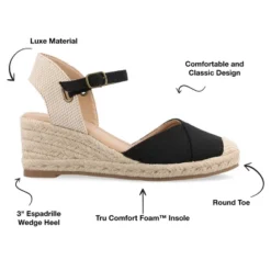 Journee Collection Womens Ashlyn Tru Comfort Foam Wedge Heel Espadrille Sandals -Georgia Shoes Shop GUEST 0926e958 5799 464b 929f b36be8f6d2aa