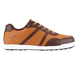 Ram FX Comfort Mens Waterproof Golf Shoes Brown
