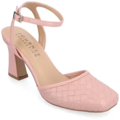 Journee Collection Womens Moriah Embossed Ankle Strap Square Toe Pumps -Georgia Shoes Shop GUEST 0b908797 cb02 4612 abef b2ca8d3e652b