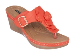 GC Shoes Flora Flower Comfort Slide Wedge Sandals -Georgia Shoes Shop GUEST 0c7399da f656 4e6a a39c 781ffe44f80a