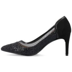 Journee Collection Womens Kalani Pointed Toe Mid Heel Pumps