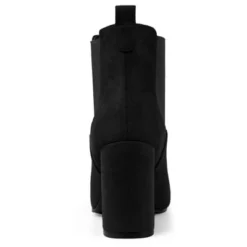 Allegra K Women's Round Toe Chunky High Heels Ankle Chelsea Boots -Georgia Shoes Shop GUEST 0c9240f5 f2b1 4cdd a9d0 4fe7efc2121a