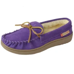 Alpine Swiss Sabine Womens Genuine Suede Shearling Slip On Moccasin Slippers -Georgia Shoes Shop GUEST 0f20fd4b e487 40d8 b14b 80e0c516bf35