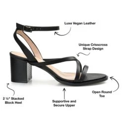 Journee Collection Womens Anikah Buckle Ankle Strap Stacked Heel Sandals -Georgia Shoes Shop GUEST 102b7cbe 3fa7 4c3b a362 29c15edcc209