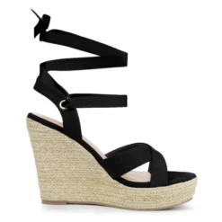 Allegra K Women's Espadrille Platform Lace Up Wedges Sandals -Georgia Shoes Shop GUEST 10bc934f e3c2 455c b049 445adc368e7d
