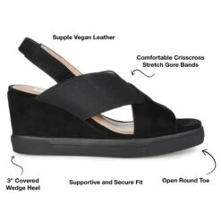 Journee Collection Womens Ronnie Wedge Heel Slip On Sandals 22 Journee Collection Womens Ronnie Wedge Heel Slip On Sandals -Georgia Shoes Shop GUEST 1131925b da4e 4181 8d88 de511c9a6f38