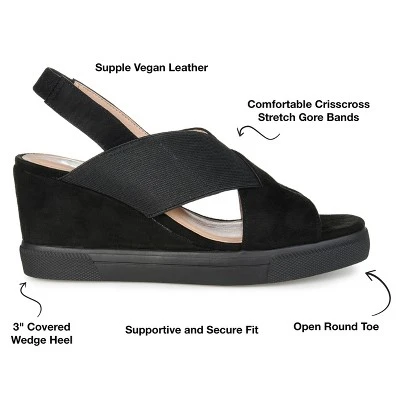 Journee Collection Womens Ronnie Wedge Heel Slip On Sandals 9 Journee Collection Womens Ronnie Wedge Heel Slip On Sandals - Image 7
