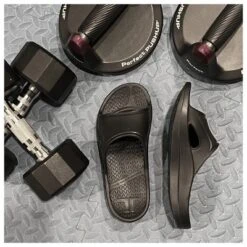 Telic Recharge Arch Support Comfort Slide Sandals - Black