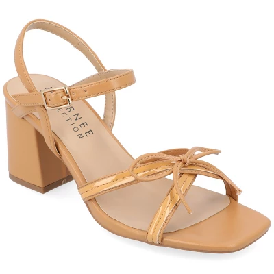 Journee Collection Womens Issmia Two Tone Covered Block Heel Multi Strap Sandals 13 Journee Collection Womens Issmia Two Tone Covered Block Heel Multi Strap Sandals - Image 11