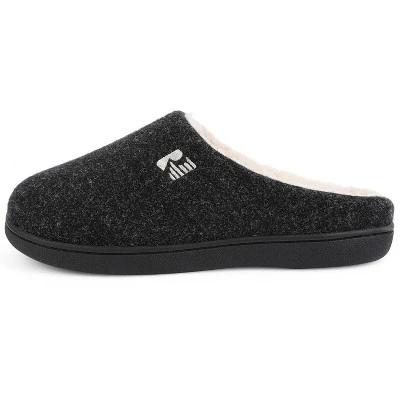 RockDove Men's Evan Faux Shearling Slide Slipper 3 RockDove Men's Evan Faux Shearling Slide Slipper
