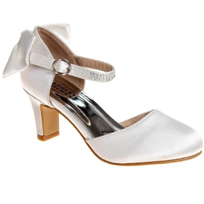 Badgley Mischka Girls' Wedding Shoes Back Bow With Hook And Loop- Perfect For Parties, Weddings, And Special Occasions (Little Kid/ Big Kids) 11 Badgley Mischka Girls' Wedding Shoes Back Bow With Hook And Loop- Perfect For Parties, Weddings, And Special Occasions (Little Kid/ Big Kids) - Image 9