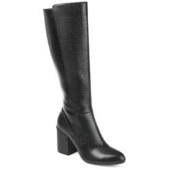 Journee Collection Womens Tavia Tru Comfort Foam Wide Calf Block Heel Knee High Boots -Georgia Shoes Shop GUEST 12da31a9 f1f9 4508 8955 7cf354541bb2