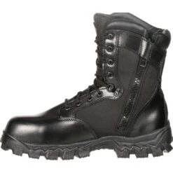 Rocky Boots Men's Black Rocky Alpha Force Zipper Waterproof Public Service Boot Size 9(Wide) -Georgia Shoes Shop GUEST 12f252f4 315f 4e9a 892b 35317f698df5