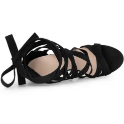 Perphy Strappy Platform Lace Up Stiletto Heels Sandals For Women -Georgia Shoes Shop GUEST 1450c992 1a60 4b20 9af8 7554009890b0