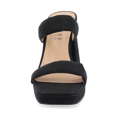 Journee Collection Womens Jaell Multi Strap Covered Block Heel Platform Sandals 7 Journee Collection Womens Jaell Multi Strap Covered Block Heel Platform Sandals - Image 5