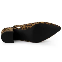 Allegra K Women's Pointed Toe Block Heel Pumps Slingback Heels -Georgia Shoes Shop GUEST 172df430 7728 4576 b086 624914853d81