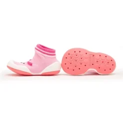 Komuello Baby Girl First Walk Sock Shoes Piglet Pink