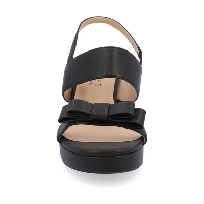 Journee Collection Womens Brookan Sling Back Covered Block Heel Platform Sandals 7 Journee Collection Womens Brookan Sling Back Covered Block Heel Platform Sandals - Image 5