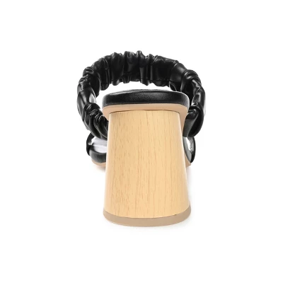 Journee Collection Womens Fayth Tru Comfort Foam Open Square Toe Block Heel Sandals 4 Journee Collection Womens Fayth Tru Comfort Foam Open Square Toe Block Heel Sandals - Image 2