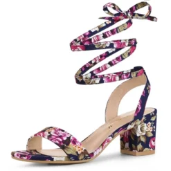 Allegra K Women's Block Heel Lace Up Heel Sandals -Georgia Shoes Shop GUEST 196bd33d 914f 46b0 947e b2684298d399