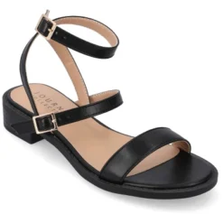 Journee Collection Womens Gigie Ankle Strap Stacked Heel Sandals -Georgia Shoes Shop GUEST 19ef3bc7 1647 4bea a904 8932254f2064