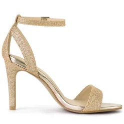 Allegra K Women's Glitter Ankle Strap Stiletto High Heel Sandals -Georgia Shoes Shop GUEST 1a4fcd74 f908 41a3 9cf0 d34ee18e4c8e