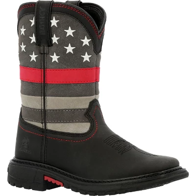 Rocky Boots Kids Rocky Red Line Big Kid Western Boot 9 Rocky Boots Kids Rocky Red Line Big Kid Western Boot - Image 7
