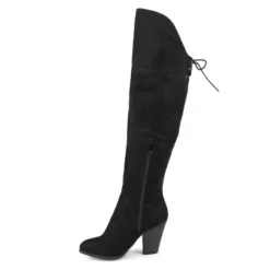 Journee Collection Womens Spritz-s Stacked Heel Over The Knee Boots