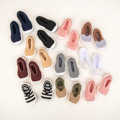 Komuello Toddler Boy Girl First Walk Sock Shoes Flat Style - Brown Stripe 10 Komuello Toddler Boy Girl First Walk Sock Shoes Flat Style - Brown Stripe - Image 8