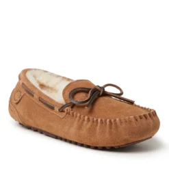 Fireside By Dearfoams Men's Victor Genuine Shearling Moccasin With Tie -Georgia Shoes Shop GUEST 1ecbc713 0644 4630 bf91 257eb9fc727e