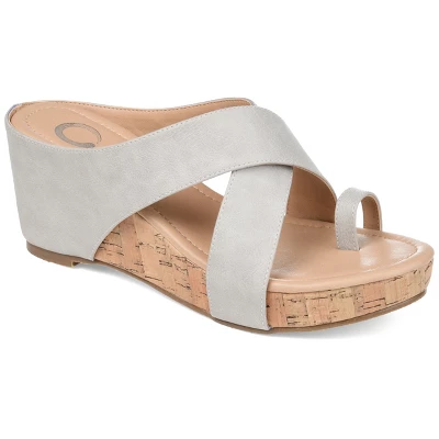 Journee Collection Womens Rayna Tru Comfort Foam Wedge Heel Slip On Sandals 14 Journee Collection Womens Rayna Tru Comfort Foam Wedge Heel Slip On Sandals - Image 12