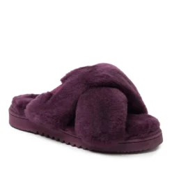 Fireside By Dearfoams Women's New Castle Genuine Shearling Cross Band Slide -Georgia Shoes Shop GUEST 20b4d152 8bc3 49eb b64e 76eaa97da84b