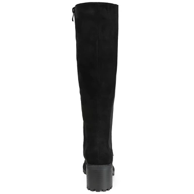 Journee Collection Womens Jenicca Tru Comfort Foam Wide Calf Stacked Heel Knee High Boots 4 Journee Collection Womens Jenicca Tru Comfort Foam Wide Calf Stacked Heel Knee High Boots - Image 2