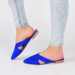 Journee Collection Womens Gerda Slip On Almond Toe Mules Flats -Georgia Shoes Shop GUEST 216ac799 4e8b 487d 82b1 95c741109417